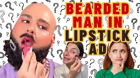 maybelline ad with bearded man